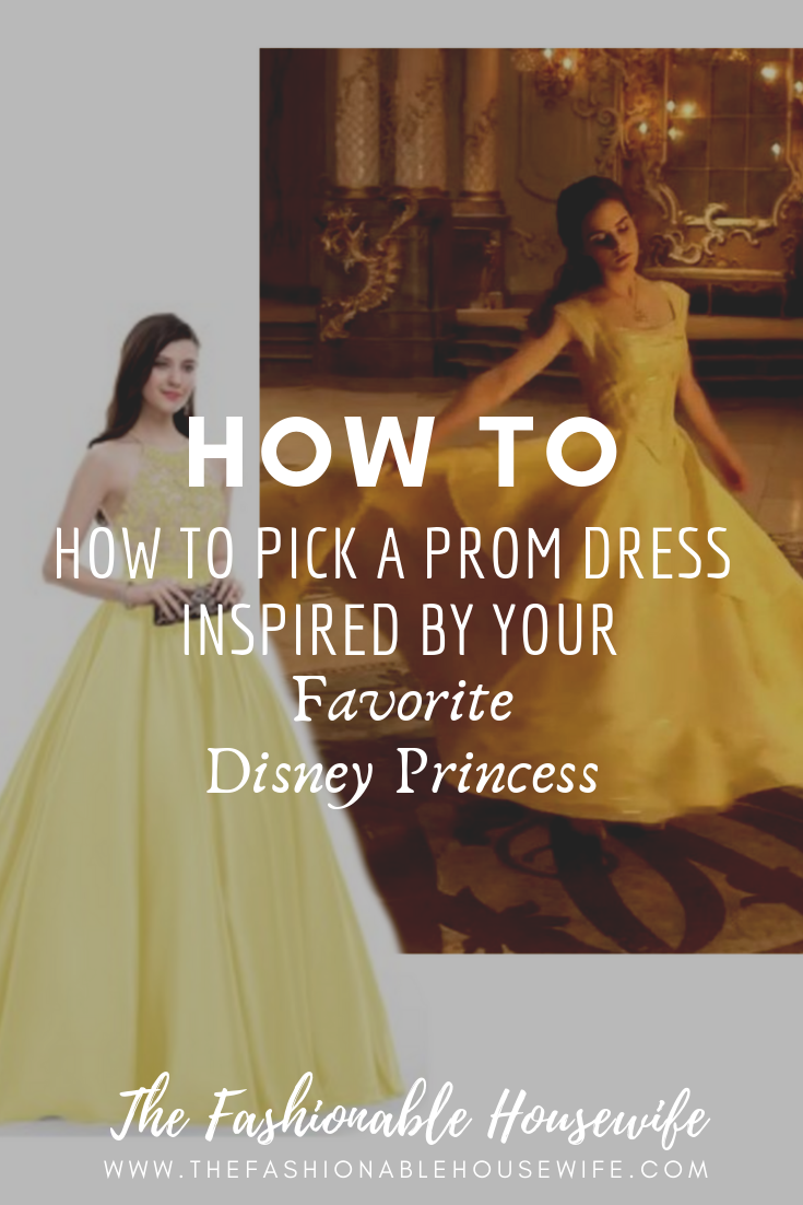 belle inspired prom dress